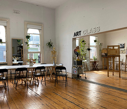 Art Classroom at Fitzroy Painting in Melbourne